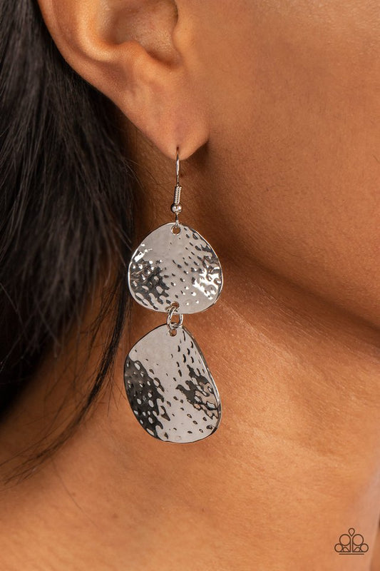 Bait and Switch - Silver - Paparazzi Earring Image