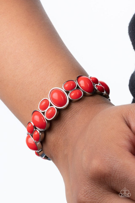 Tic Tac Dance - Red - Paparazzi Bracelet Image