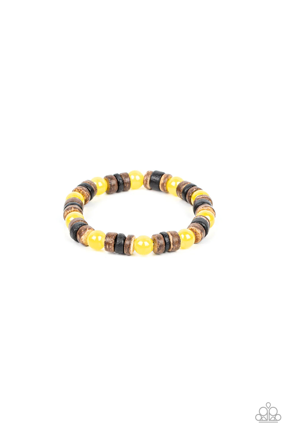 Pulsera Paparazzi ~ Durango Drifter - Amarillo