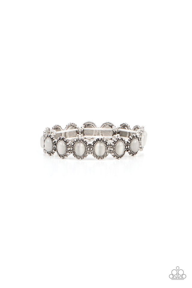 Sweet Oblivion - White - Paparazzi Bracelet Image