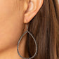 Black Tie Optional - Silver - Paparazzi Earring Image