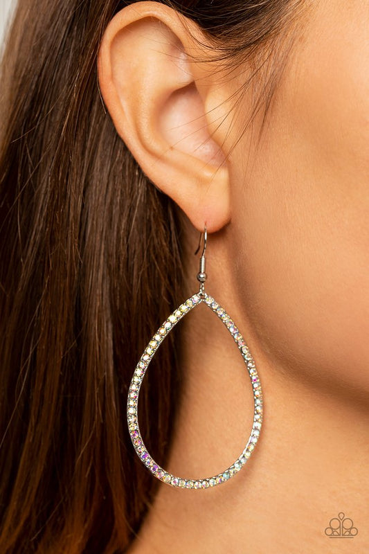 Black Tie Optional - Multi - Paparazzi Earring Image