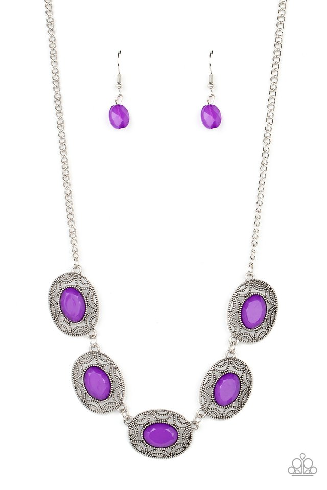 Paparazzi Necklace ~ Sunshiny Shimmer - Purple