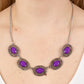 Sunshiny Shimmer - Purple - Paparazzi Necklace Image