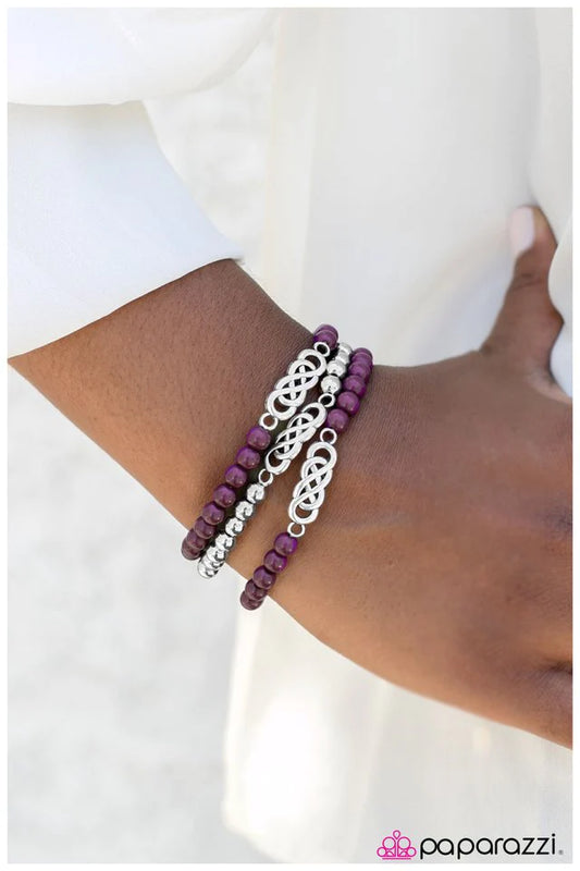 Paparazzi Bracelet ~ No End In Sight - Purple