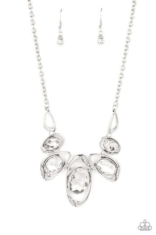 Paparazzi Necklace ~ Hypnotic Twinkle - White