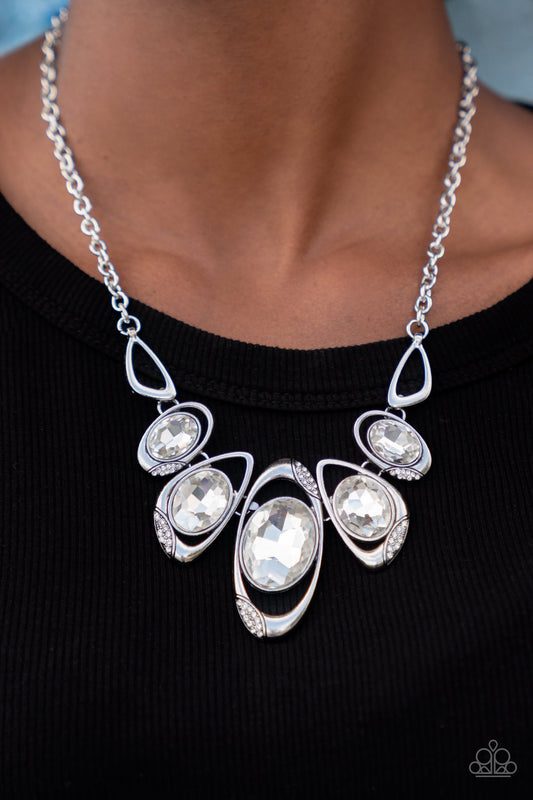 Paparazzi Necklace ~ Hypnotic Twinkle - White