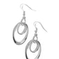 So OVAL-Rated - Silver - Paparazzi Earring Image