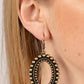 Homestead Hideaway - Brass - Paparazzi Earring Image