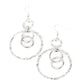 Twisted Temptation - Silver - Paparazzi Earring Image