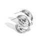 Curvy and Worthy - Silver - Paparazzi Earring Image