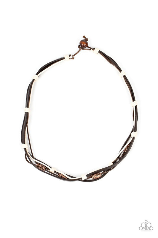 Backpack Paradise - Copper - Paparazzi Necklace Image