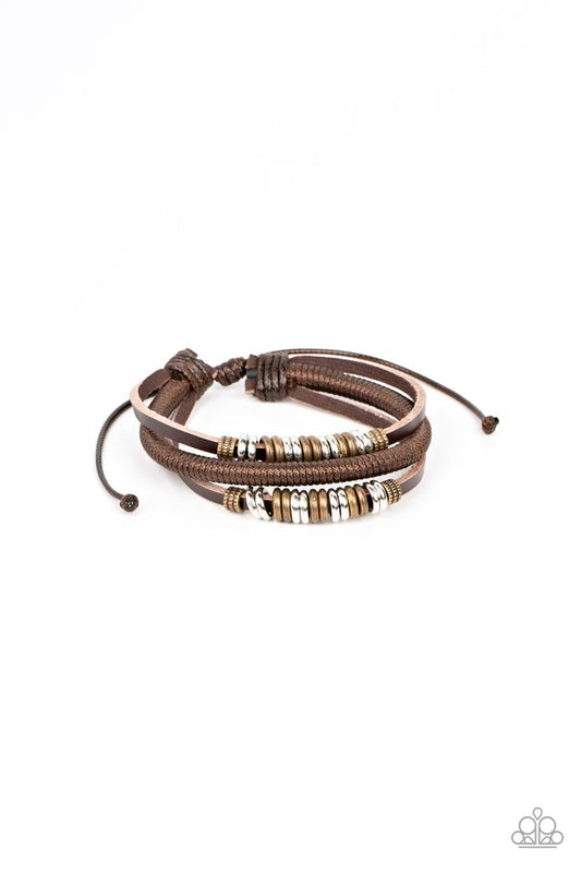Treasure Tracker - Brown - Paparazzi Bracelet Image