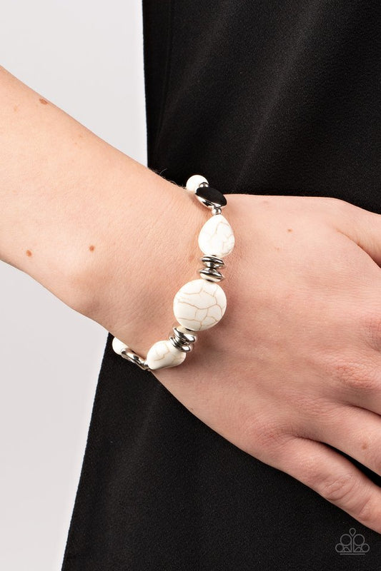 Mesa Vista - White - Paparazzi Bracelet Image