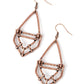 Artisan Apparatus - Copper - Paparazzi Earring Image