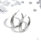 CONTOUR de Force - Silver - Paparazzi Earring Image