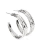 CONTOUR de Force - Silver - Paparazzi Earring Image