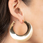 Power Curves - Gold - Paparazzi Earring Image