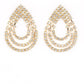 Take a POWER Stance - Gold - Paparazzi Earring Image