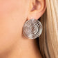 COIL Over - Silver - Paparazzi Earring Image