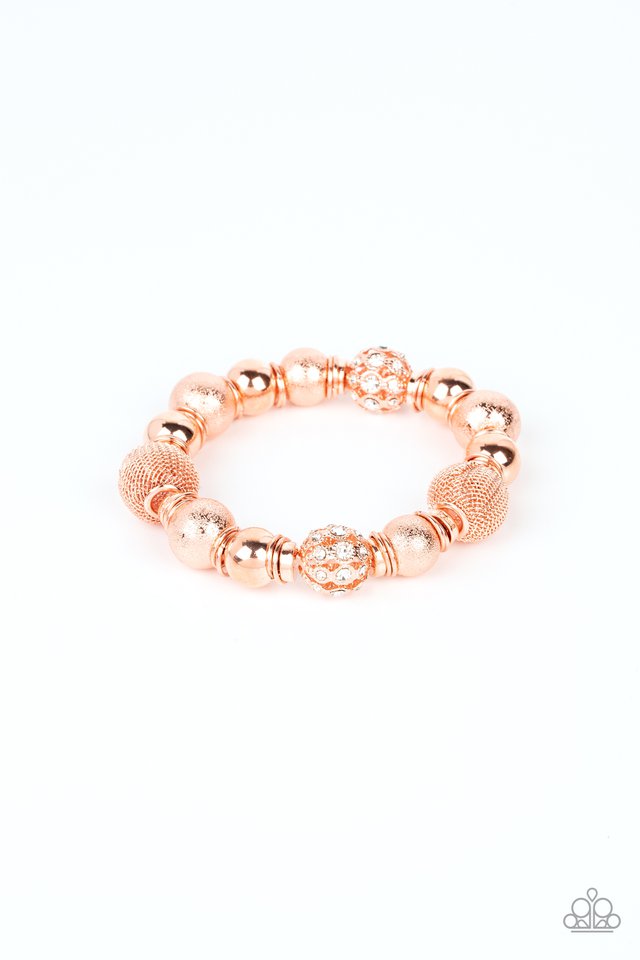 We Totally Mesh - Copper - Paparazzi Bracelet Image