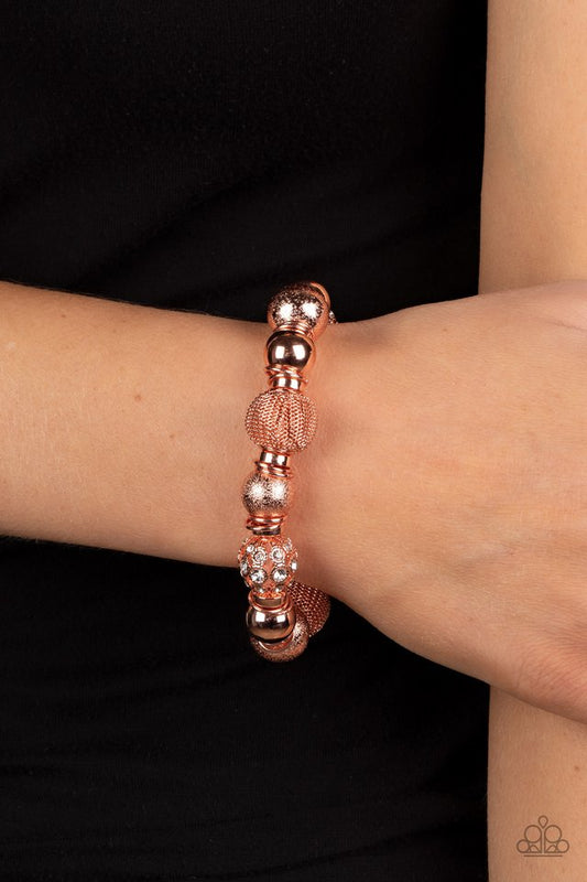 We Totally Mesh - Copper - Paparazzi Bracelet Image