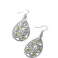 Billowy Bliss - Green - Paparazzi Earring Image