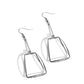 Trapezoidal Transcendence - Black - Paparazzi Earring Image