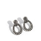 Roping Rodeo - Silver - Paparazzi Earring Image
