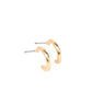 Skip the Small Talk - Gold - Paparazzi Earring Image