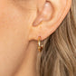 Small-Scale Shimmer - Gold - Paparazzi Earring Image