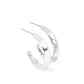 BEVEL Up - Silver - Paparazzi Earring Image
