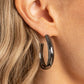 Champion Curves - Black - Paparazzi Earring Image