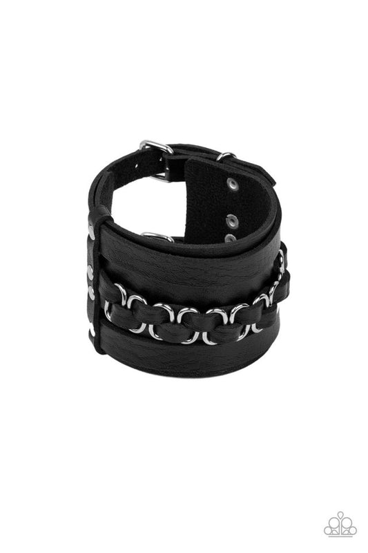 Rocker Attitude - Black - Paparazzi Bracelet Image