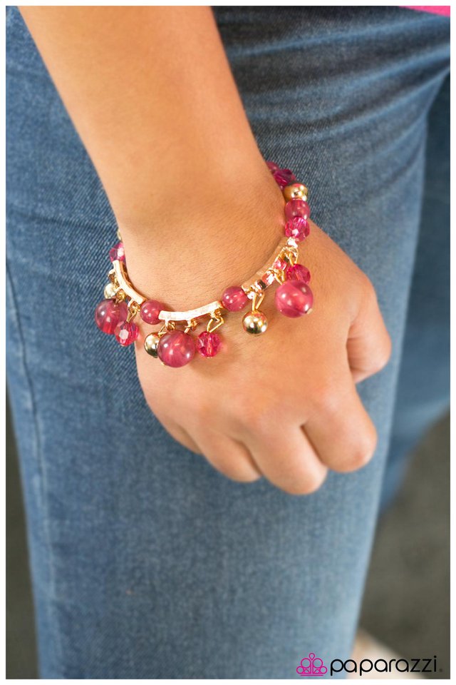 Pulsera Paparazzi ~ Never Say Never - Rosa