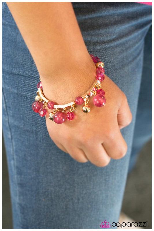 Pulsera Paparazzi ~ Never Say Never - Rosa