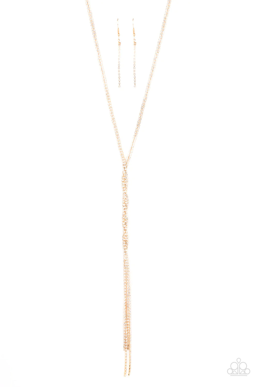 Paparazzi Necklace ~ Impressively Icy - Gold