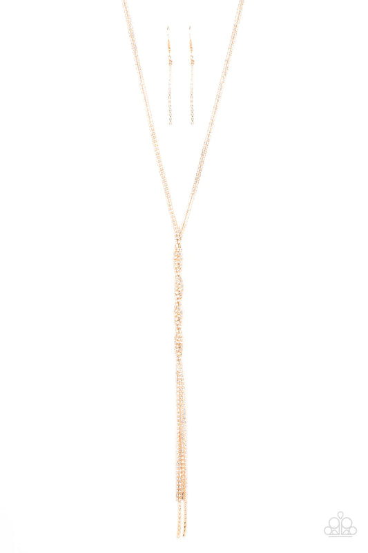 Paparazzi Necklace ~ Impressively Icy - Gold