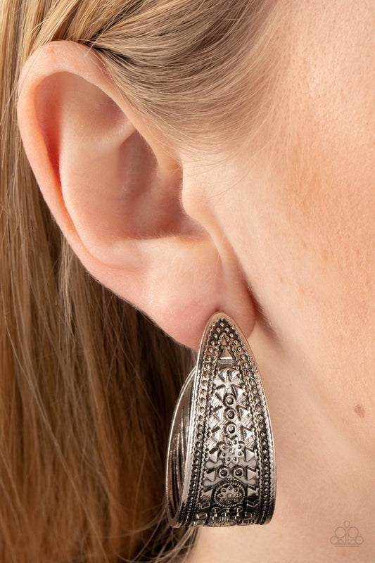 Marketplace Mixer - Silver - Paparazzi Earring Image