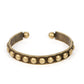 Clear as STUD - Brass - Paparazzi Bracelet Image