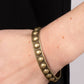 Clear as STUD - Brass - Paparazzi Bracelet Image