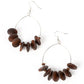 Surf Camp - Brown - Paparazzi Earring Image