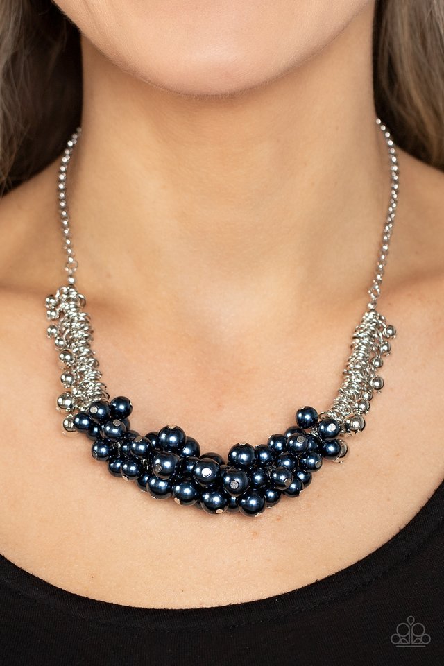 Bonus Points - Blue - Paparazzi Necklace Image