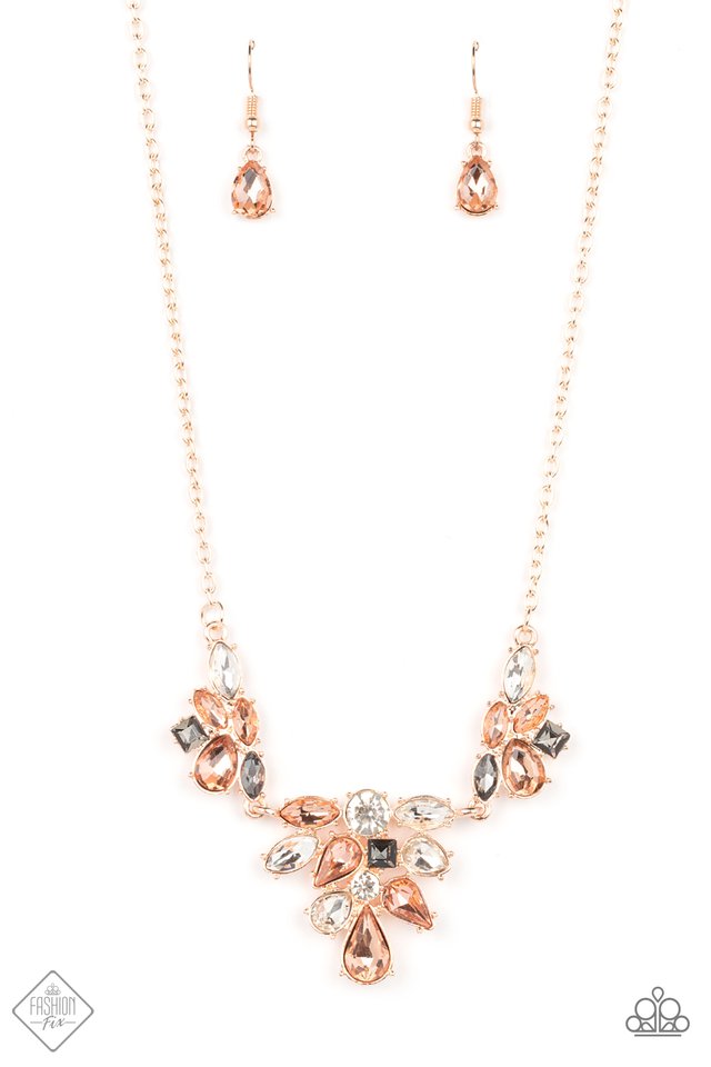 Completely Captivated - Rose Gold - Paparazzi Necklace Image