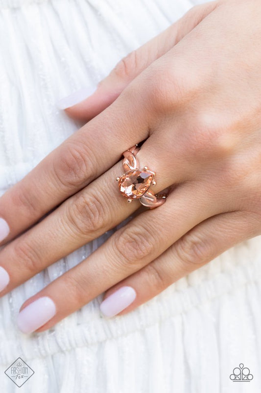 Law of Attraction - Rose Gold - Paparazzi Ring Image