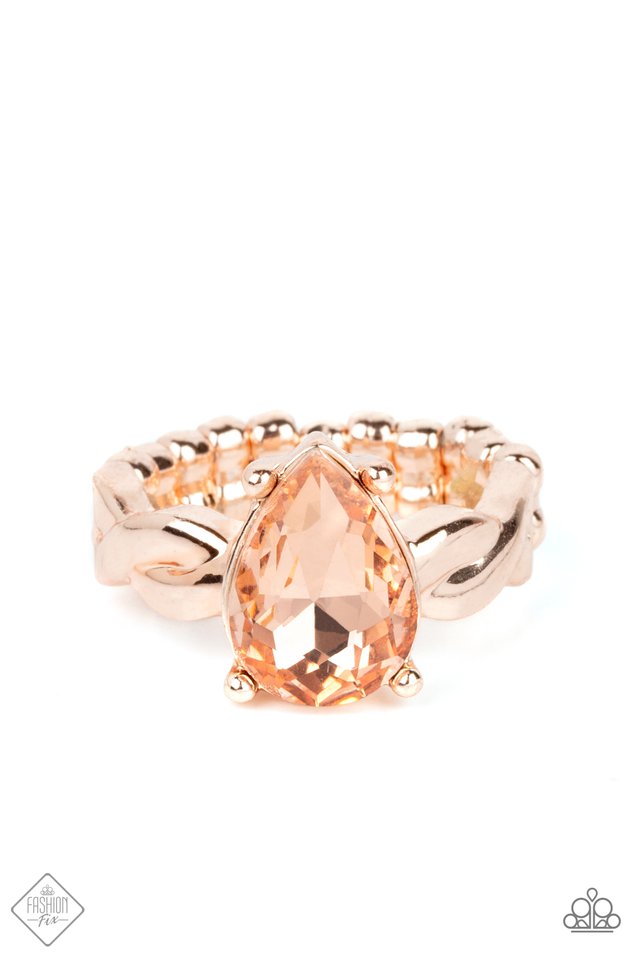 Law of Attraction - Rose Gold - Paparazzi Ring Image