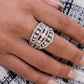 Sailboat Bling - White - Paparazzi Ring Image