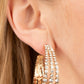 Cosmopolitan Cool - Gold - Paparazzi Earring Image