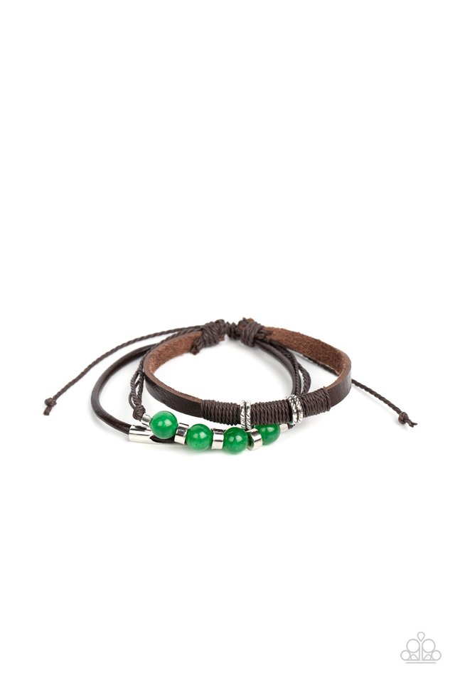 Amplified Aloha - Green - Paparazzi Bracelet Image