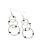 Revolving Radiance - Green - Paparazzi Earring Image